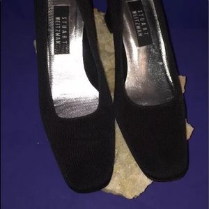 Stuart Weitzman's.Women's Black Fabric sz 9.5B